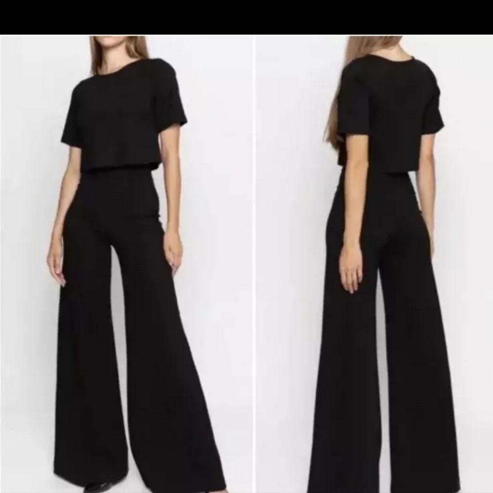 BF SALE RR Ripley Rader knit wide leg NWOT black pants